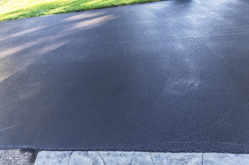 Newly Resurfaced Driveway with Clear Lines